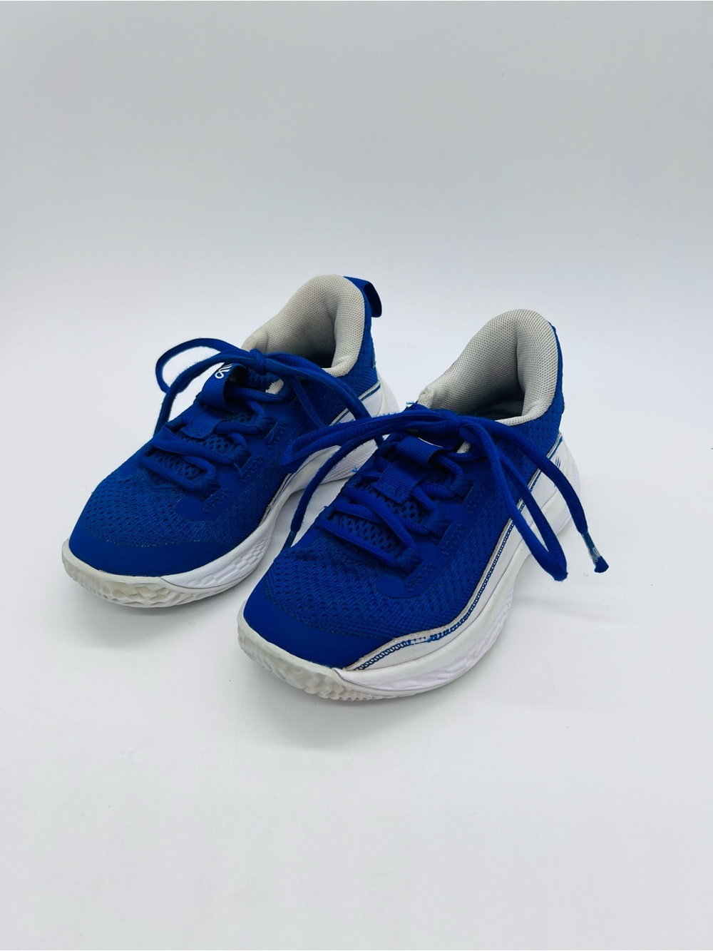 Under Armour Curry Brand Flow Like Water Kids Royal Blue and White  Sneakers